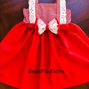 Girls Dresses, cotton solid fabric